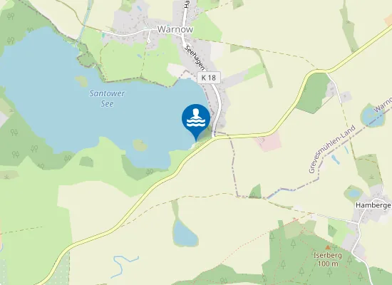 Map of Badestelle Warnow