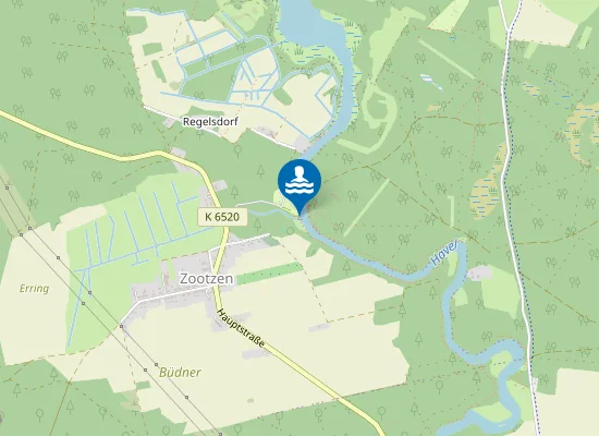 Map of Badestelle Zootzen
