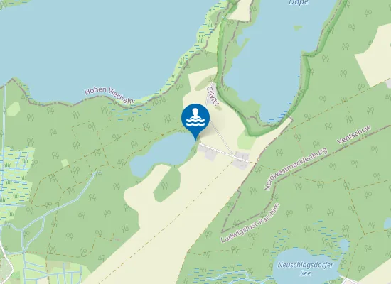 Map of Badestelle Langer See