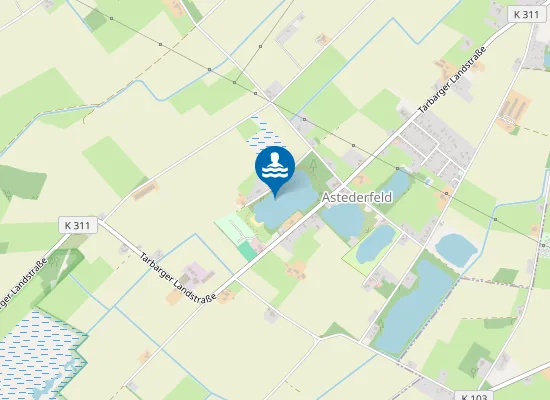 Map of Badesee Freizeitgelaende Astederfeld