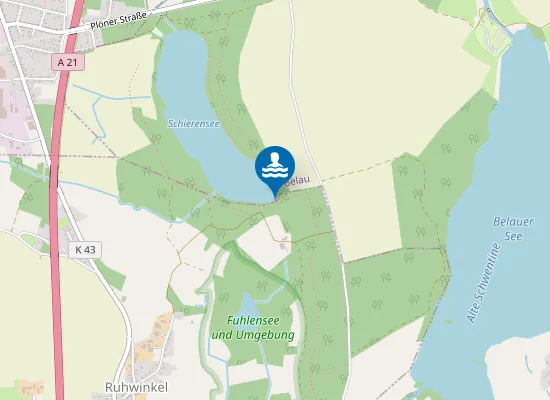 Map of Waldbadestelle Schierensee