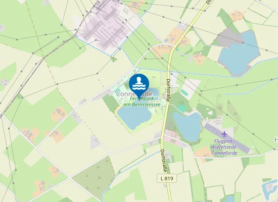 Map of Badesee Campingplatz Brumund Conneforde