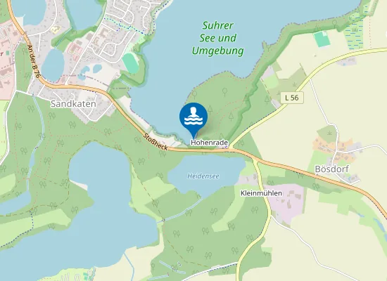 Map of Badestelle Bösdorf