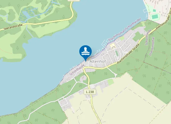 Map of Badestelle Fontane Hotel