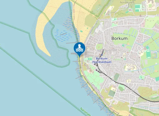Map of Bewachter Badestrand