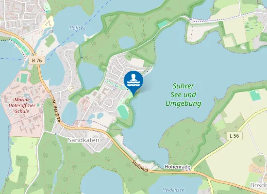 Map of Natur-Badestelle Plön-Stadtheide