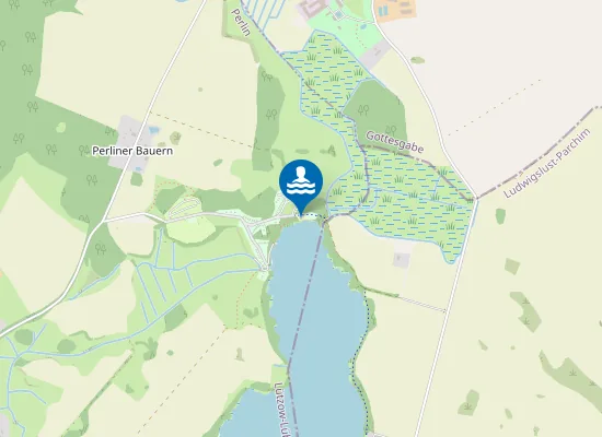 Map of Badestelle Perlin