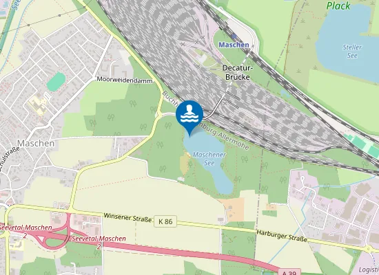 Map of SEE IM MASCHENER MOOR SUEDL RICHT B4