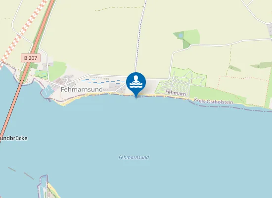 Map of Strand Fehmarnsund