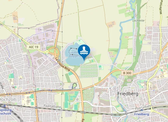Map of Friedberger Baggersee
