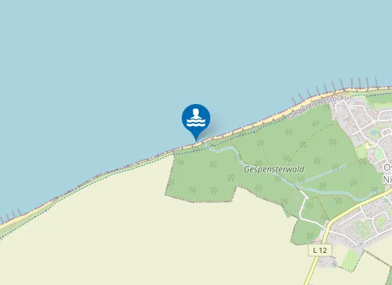 Map of FKK Nudist Beach