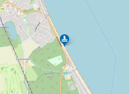 Map of Hundestrand