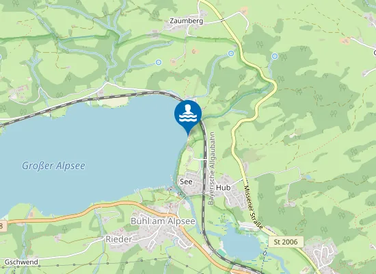 Map of Alpsee-Strand