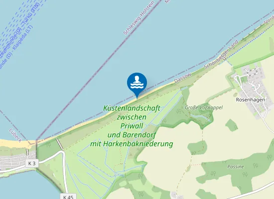 Map of Hundestrand