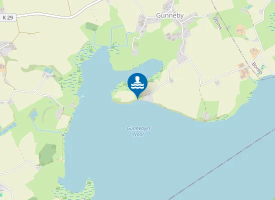 Map of Badestelle Gunneby