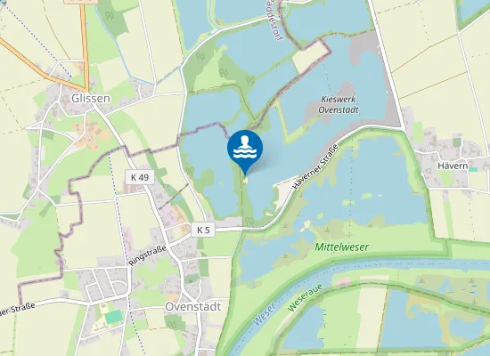 Map of Badestrand Ovenstädt
