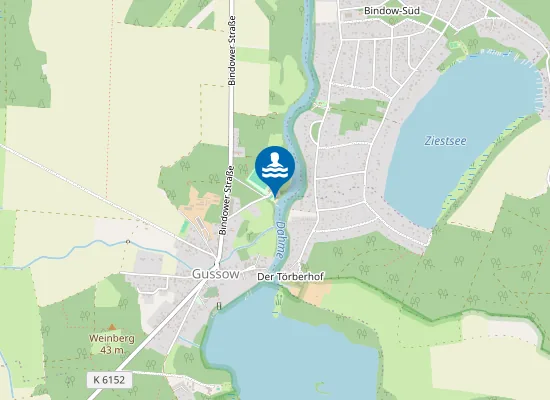 Map of Badestelle Gussow
