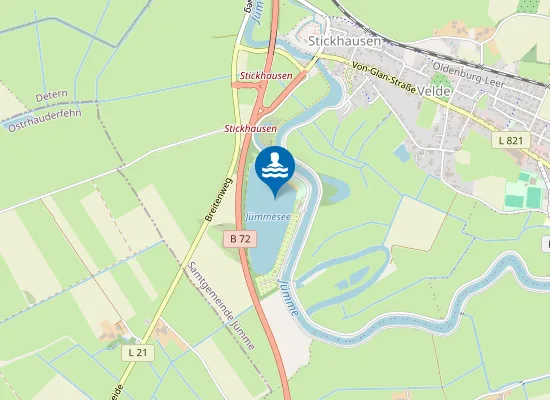 Map of BADESEE STICKHAUSEN JUEMME