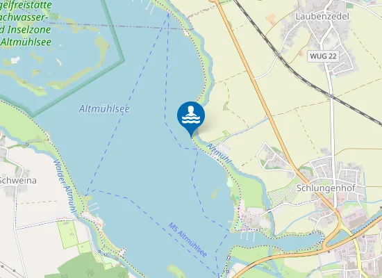 Map of Kitesurfspot Ostufer