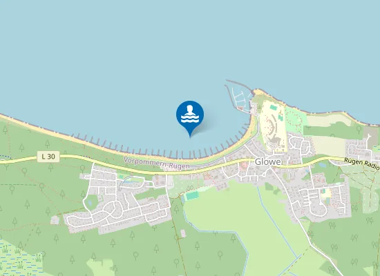 Map of Hauptstrand Glowe
