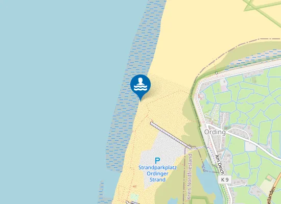 Map of Badestelle Ording Nord/FKK