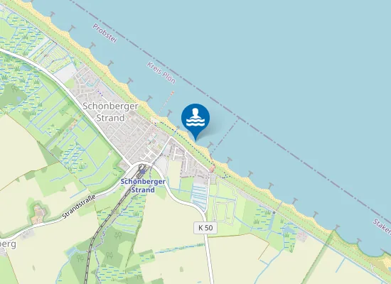 Map of Hundestrand Schönberger Strand