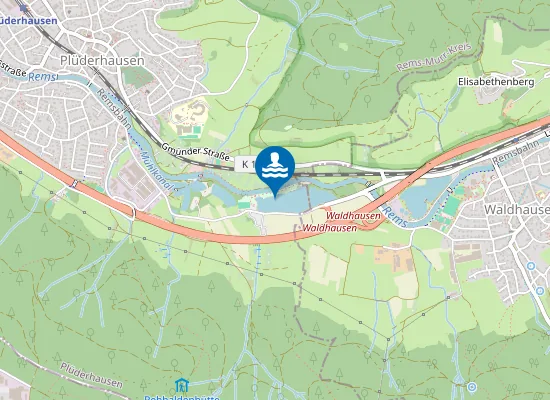 Map of Badestelle Plüderhäuser See
