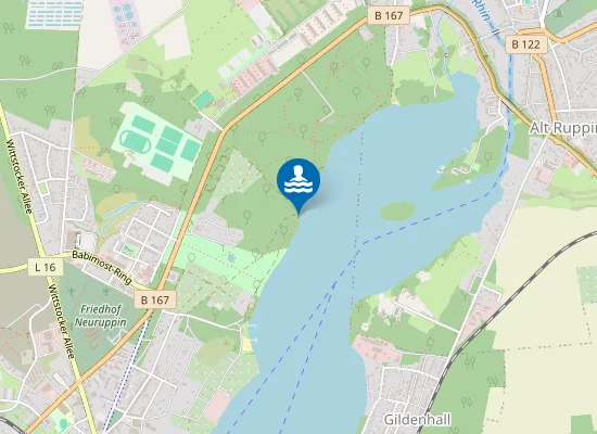 Map of Badestelle Stadtpark am Weinberg