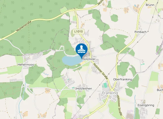Map of HOLZÖSTERSEE, FRANKING