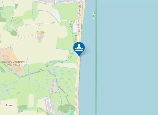 Map of Hunde-Strand