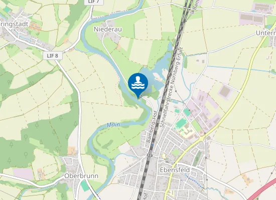 Map of Bootseinstieg Ebensfeld km 412,2