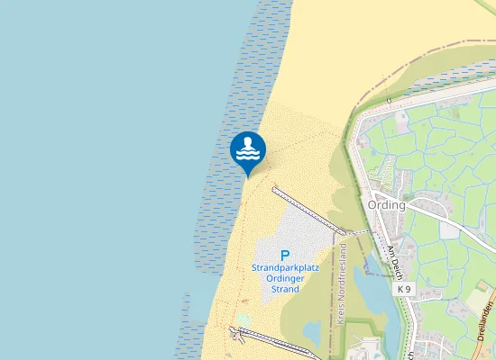 Map of Badestelle Ording Nord/Textil
