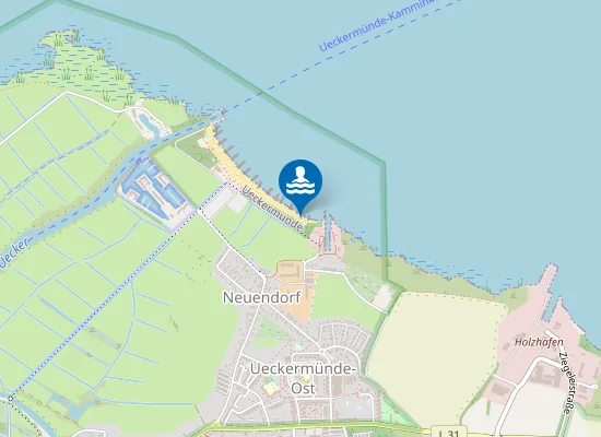 Map of Hunde-Strand