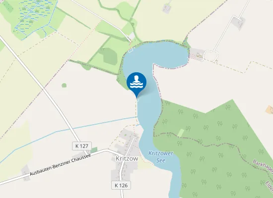 Map of Kritzower Badestrand