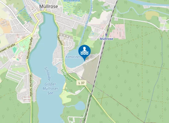 Map of Badestelle Haus Katharinensee