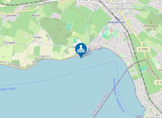 Map of Naturstrandbad Kressbronn