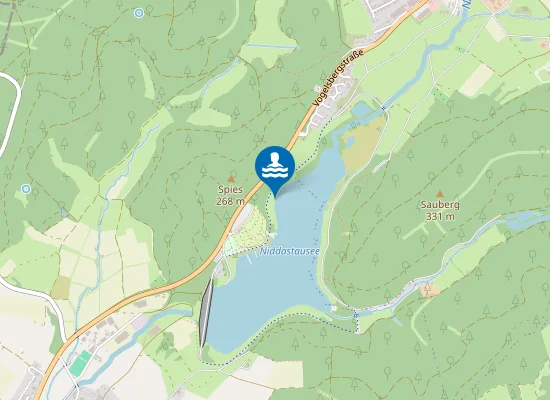 Map of Badestelle Niddastausee