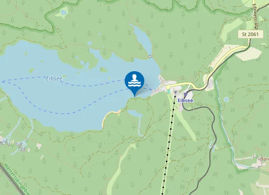 Map of Badestelle Eibsee