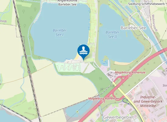Map of Naherholungszentrum Barleber See