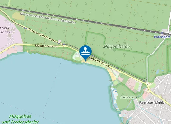 Map of FKK-Strandbad Müggelsee