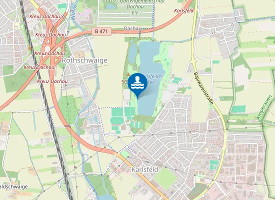 Map of Erholungsgebiet Karlsfelder See