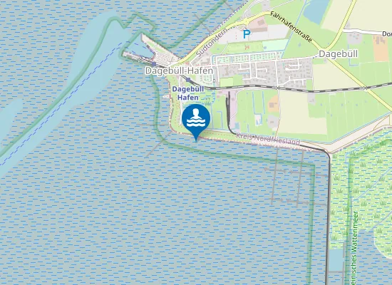 Map of Badedeich Dagebüll