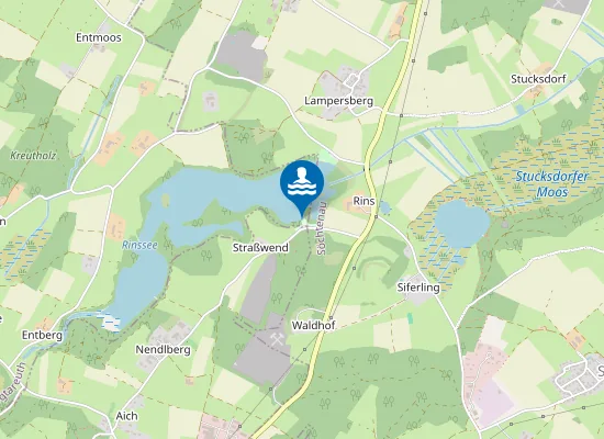 Map of Badeplatz Rinssee Südostufer