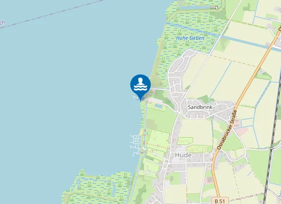 Map of Surfeinstiegstelle Rohrdommel