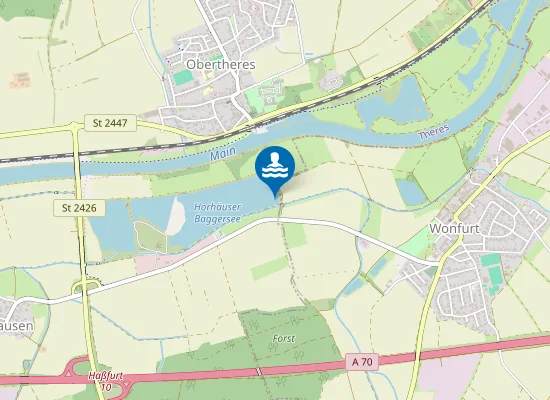 Map of Horhäuser See Bademöglichkeit
