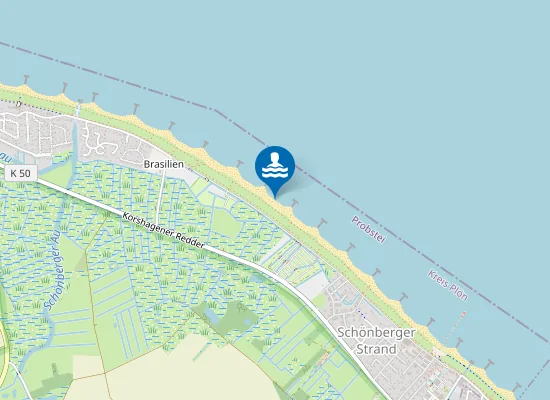 Map of Hundestrand Brasilien