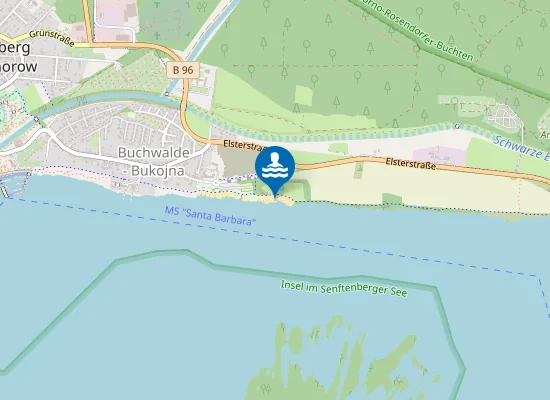 Map of FKK-Strand Buchwalde