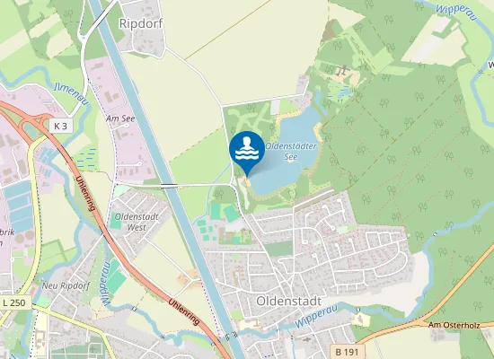 Map of Oldenstädter See (West)