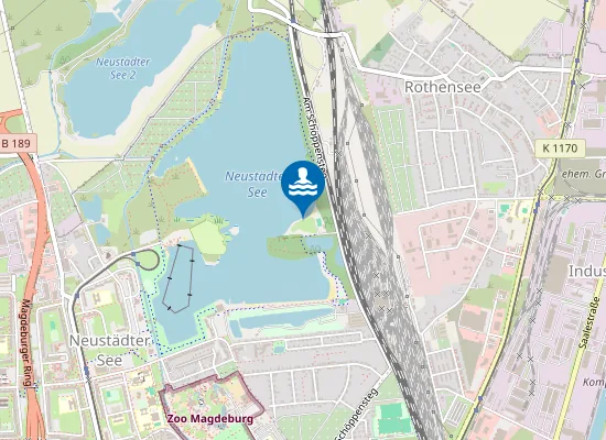 Map of Naherholungszentrum Neustädter See - FKK-Strand