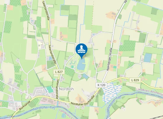 Map of Badesee Campingplatz Delger Nordloh